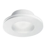 Faretto in gesso Tondo con diffusore in vetro satinato