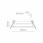 Faretto incasso Quadrato IP65
